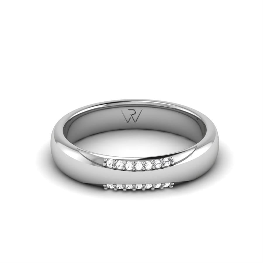 Alliances en Argent Rhodié couple PoéSie