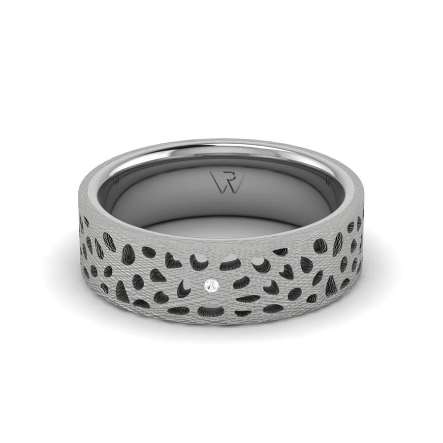 Alliances en Argent Rhodié couple Pol