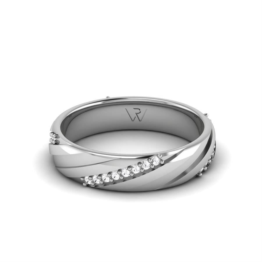 Alliances en Argent Rhodié couple Pure Clever