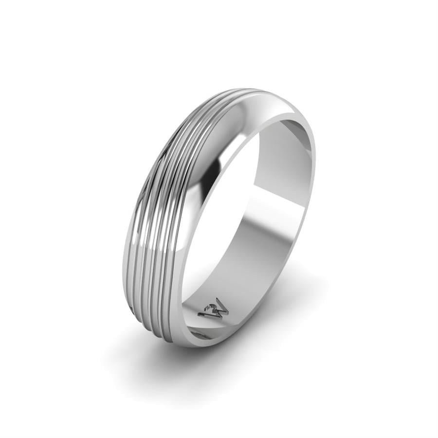 Alliances en Argent Rhodié couple Sentiment