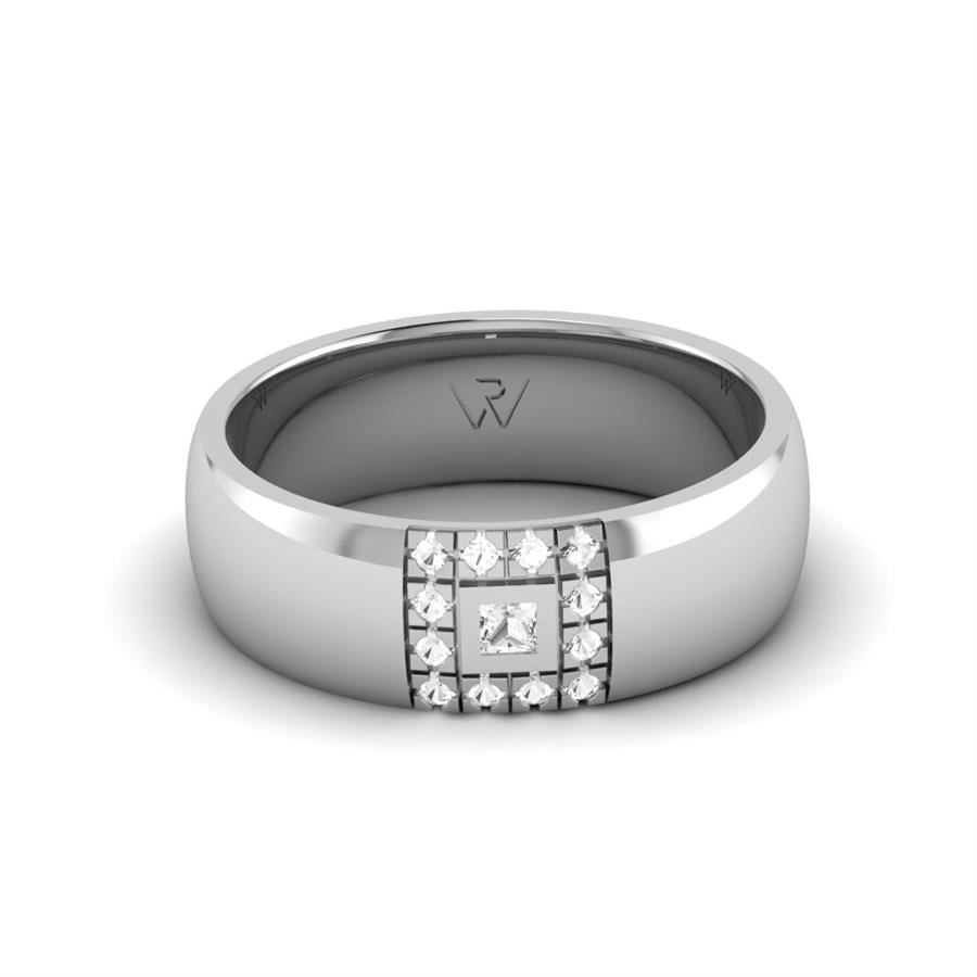 Alliances en Argent Rhodié couple Shamrock