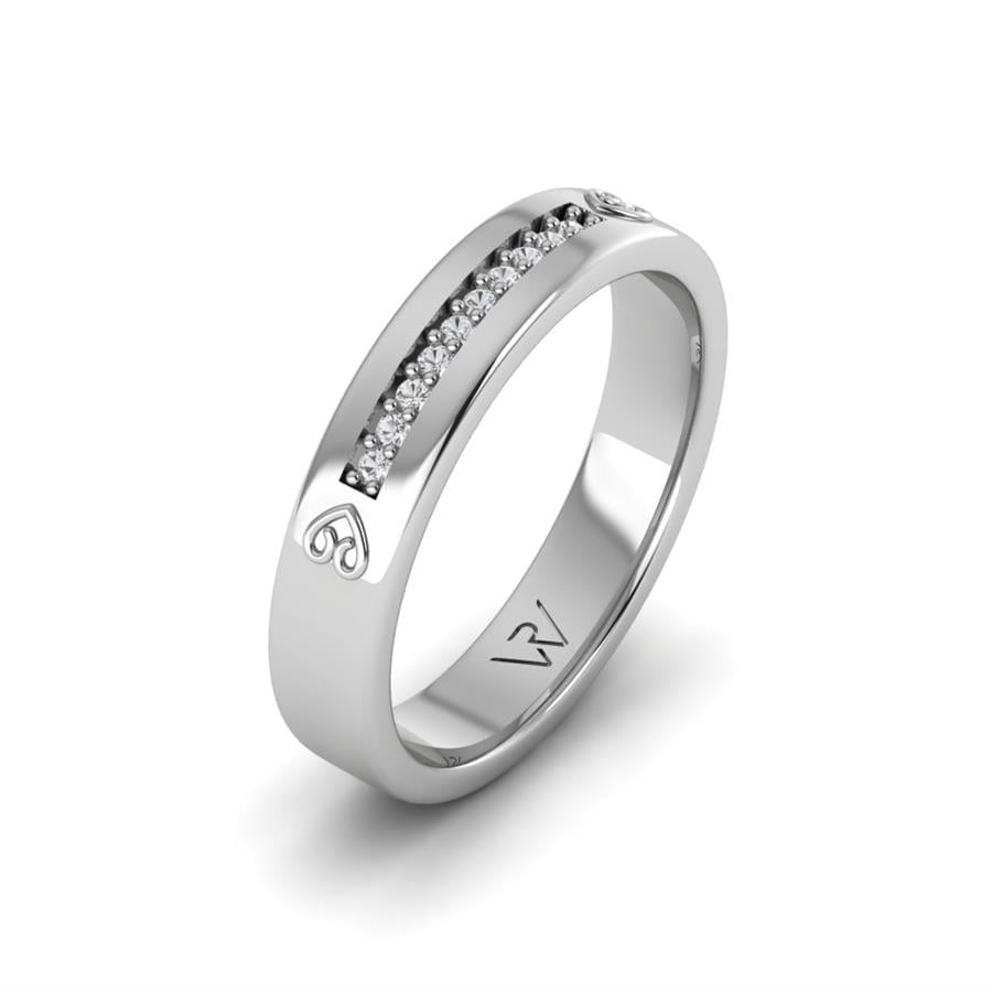 Alliances en Argent Rhodié couple Smart Sympathy