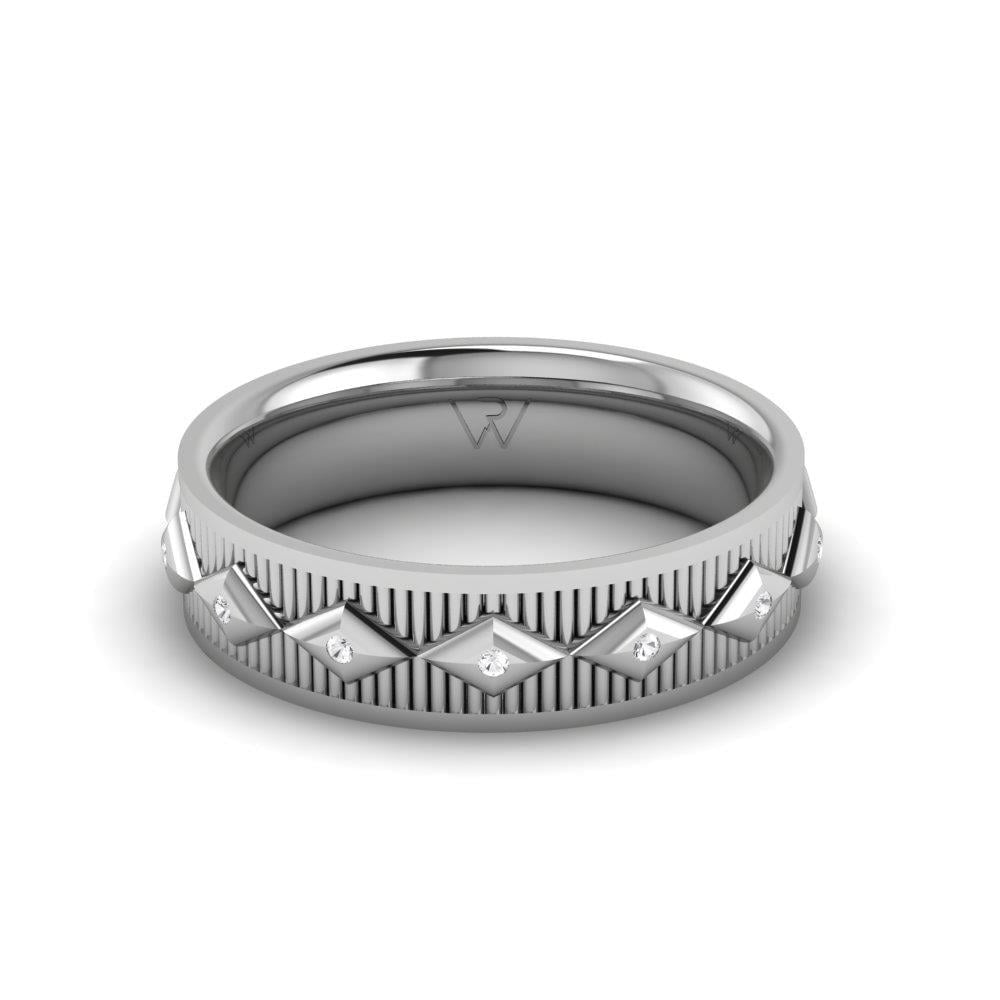 Alliances en Argent Rhodié couple Sparklust Oxyde de Zirconium