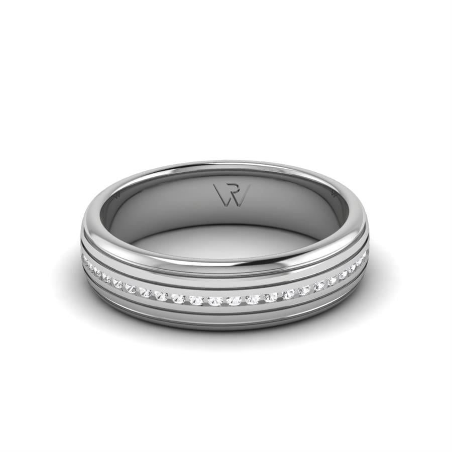 Alliances en Argent Rhodié couple Swing