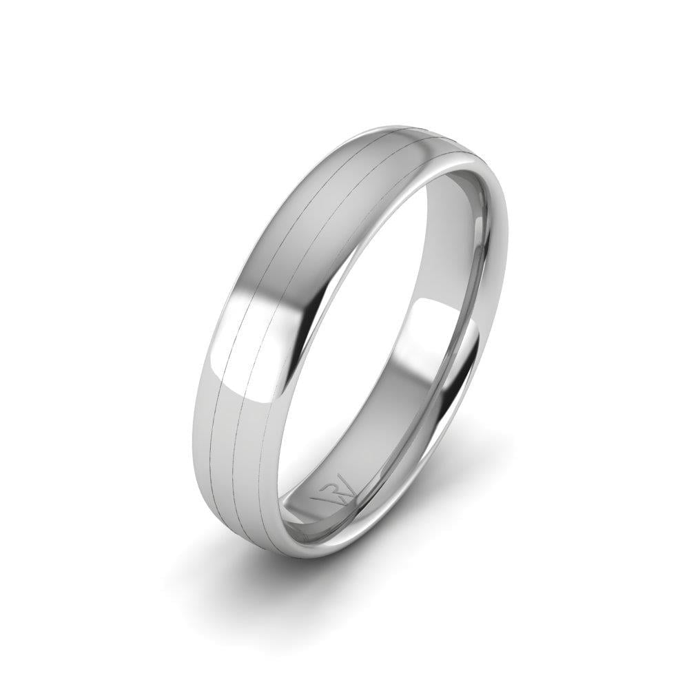 Alliances en Argent Rhodié couple Symbliss Oxyde de Zirconium