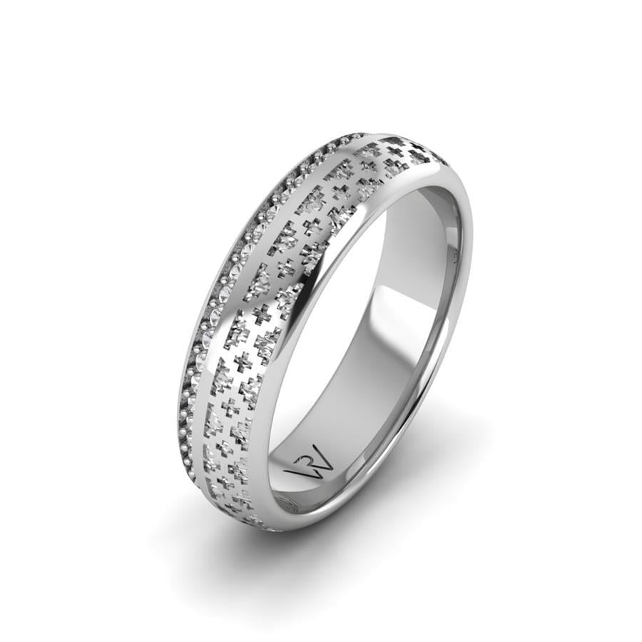 Alliances en Argent Rhodié couple Titty