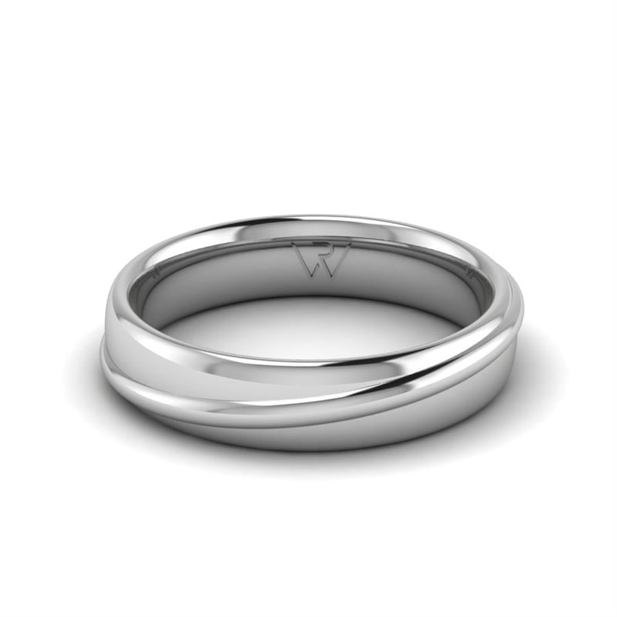 Alliances en Argent Rhodié couple Tulipeau