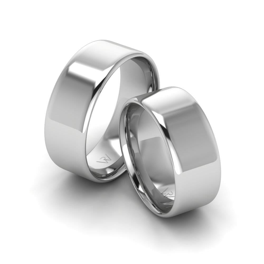 Alliances en Argent Rhodié couple Unir