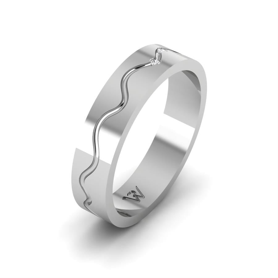 Alliances en Argent Rhodié couple Warmth