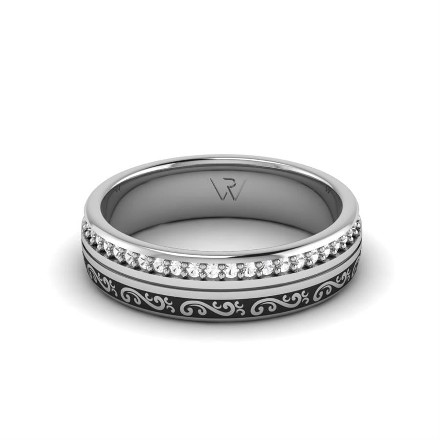 Alliances en Argent Rhodié Femme Alluring Rule