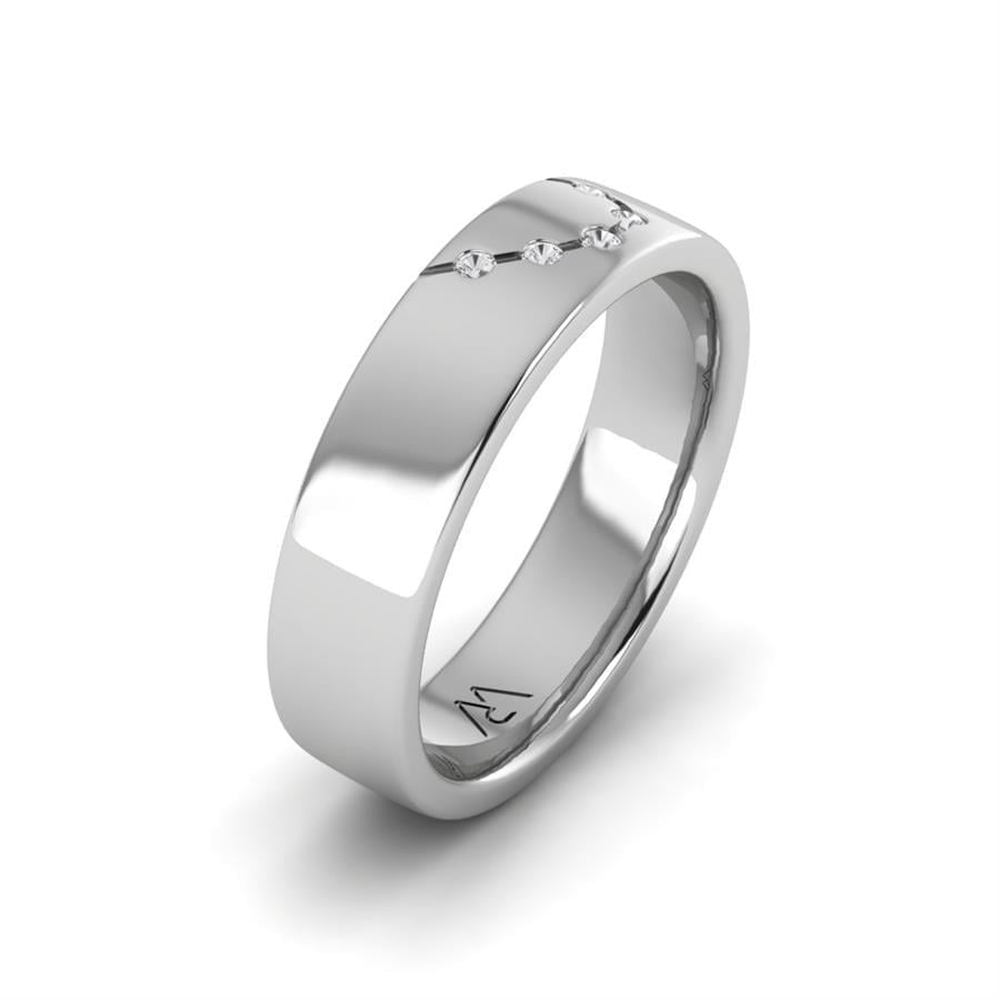 Alliances en Argent Rhodié Femme Brilliant couple