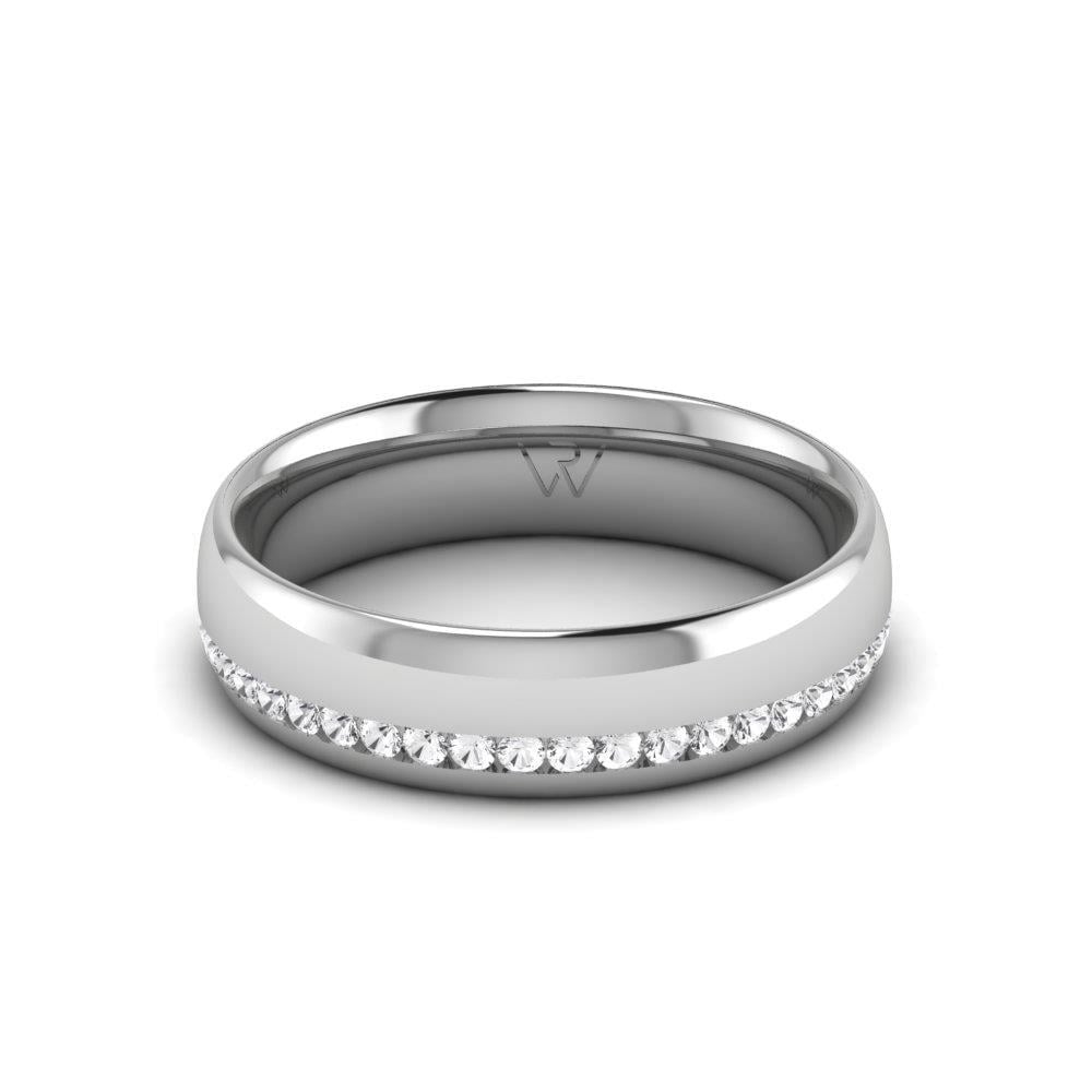 Alliances en Argent Rhodié Femme CommitmentLink Oxyde de Zirconium
