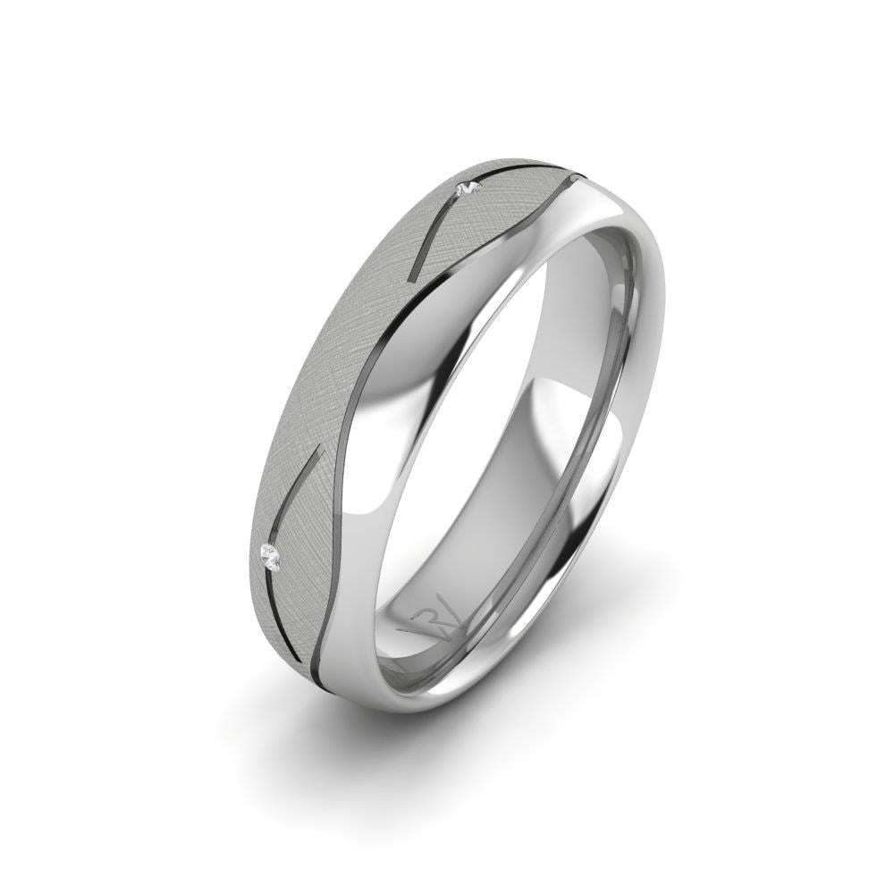 Alliances en Argent Rhodié Femme Devotio Oxyde de Zirconium