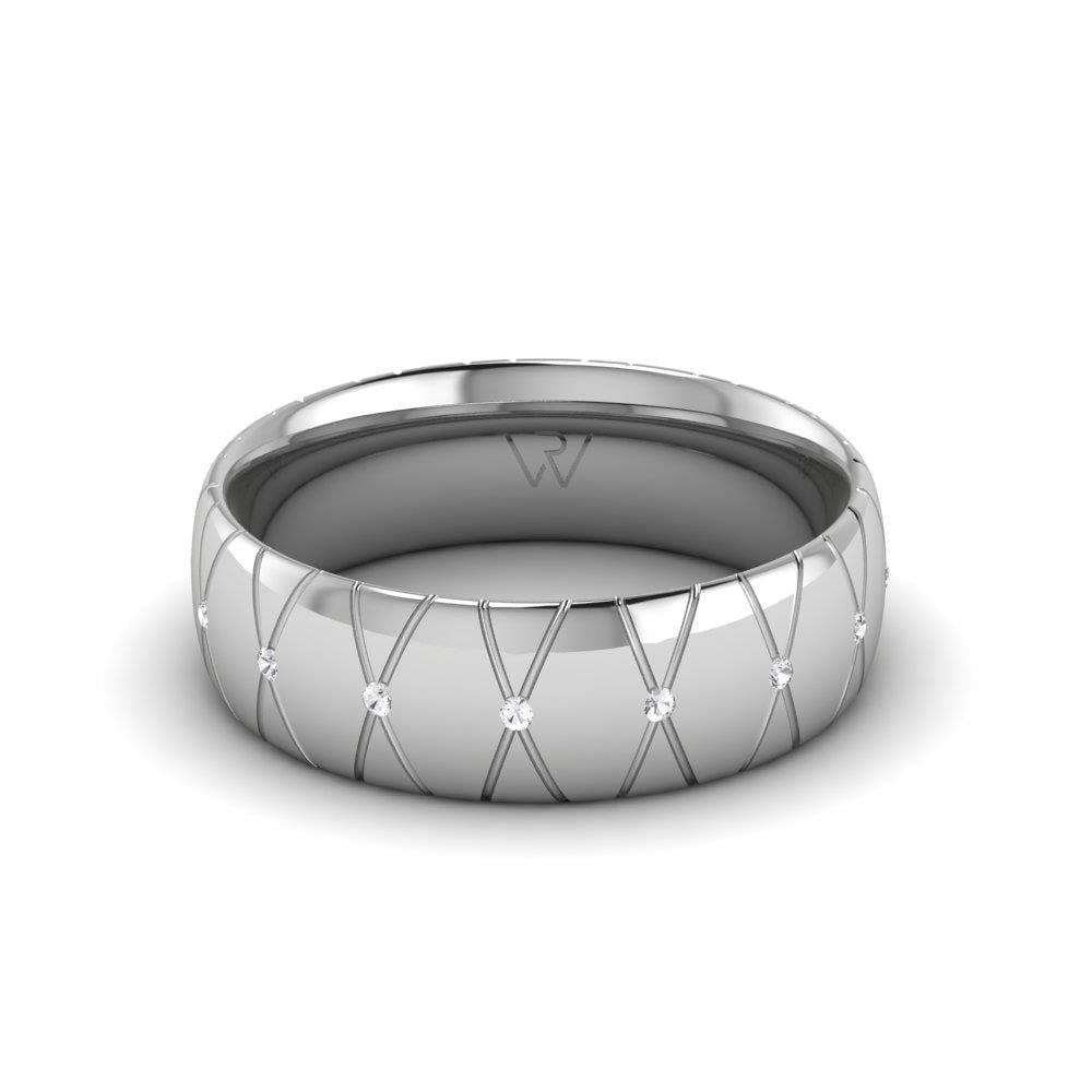 Alliances en Argent Rhodié Femme Embracea Oxyde de Zirconium