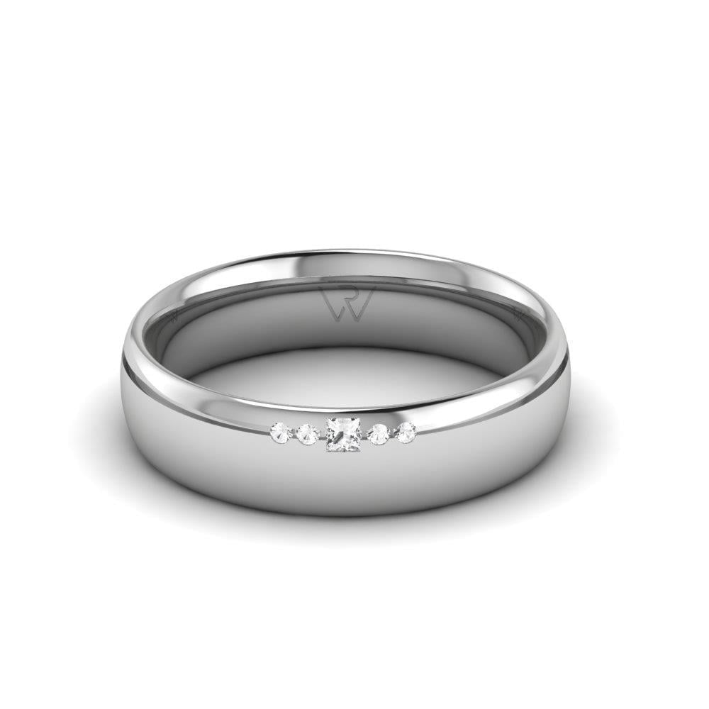 Alliances en Argent Rhodié Femme EternalGlimpse Oxyde de Zirconium