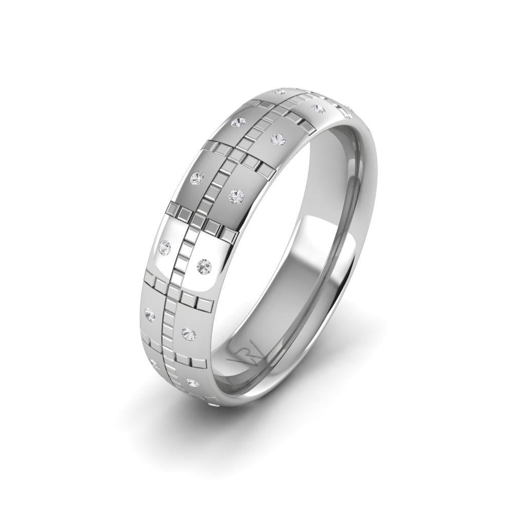 Alliances en Argent Rhodié Femme Eternify Oxyde de Zirconium