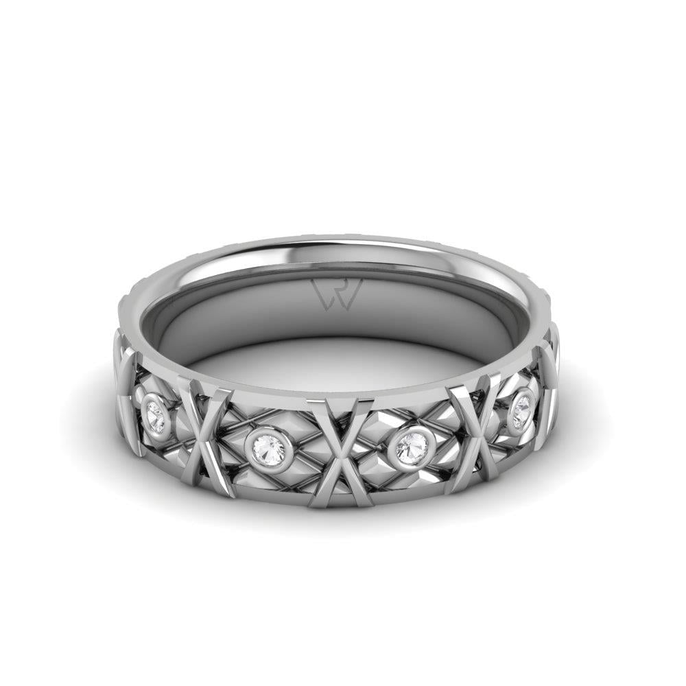 Alliances en Argent Rhodié Femme Forevera Oxyde de Zirconium