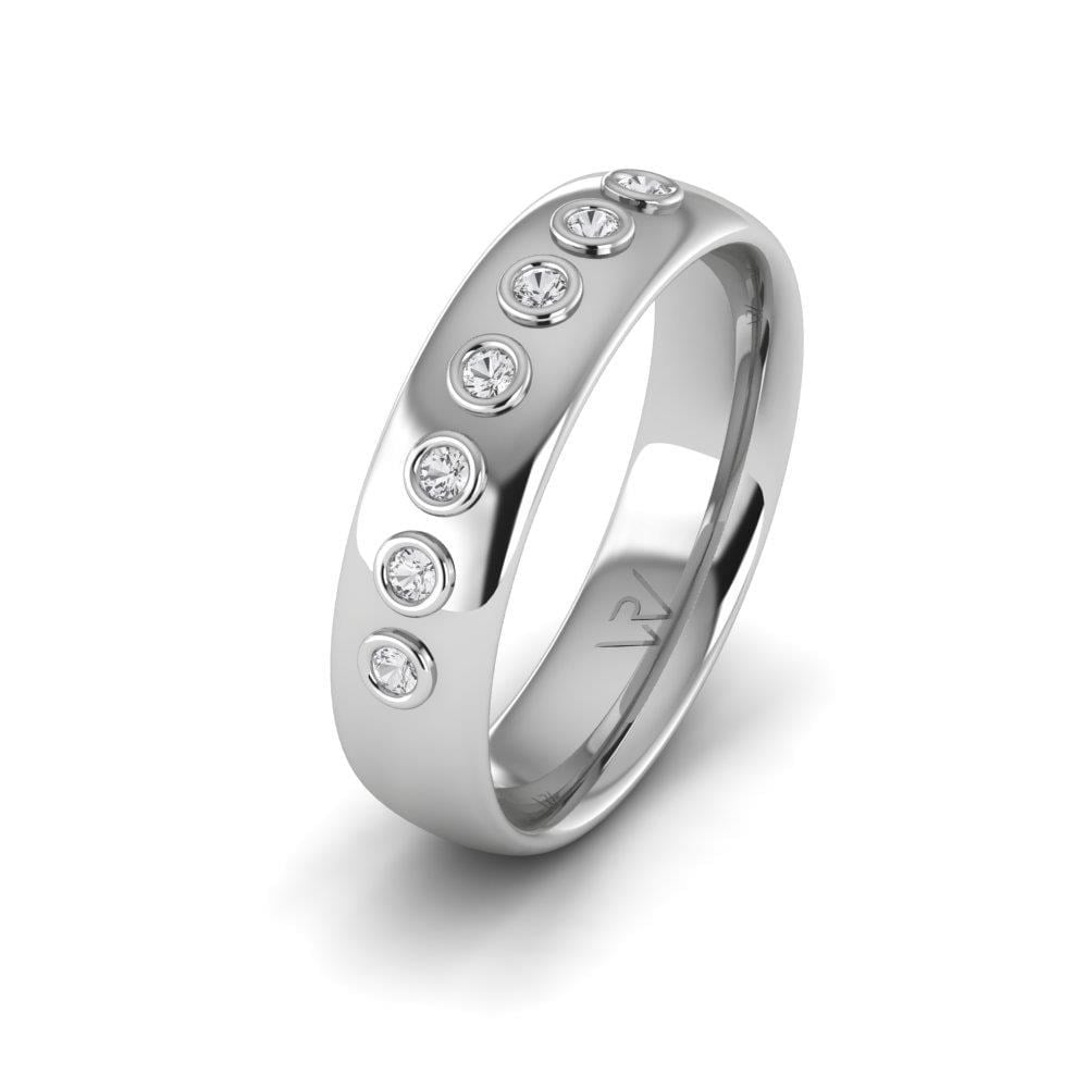 Alliances en Argent Rhodié Femme InfiniteVow Oxyde de Zirconium