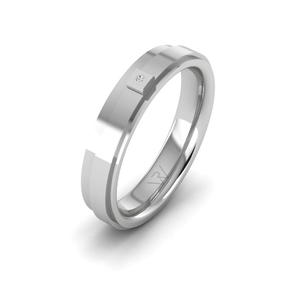 Alliances en Argent Rhodié Femme Infinityra Oxyde de Zirconium