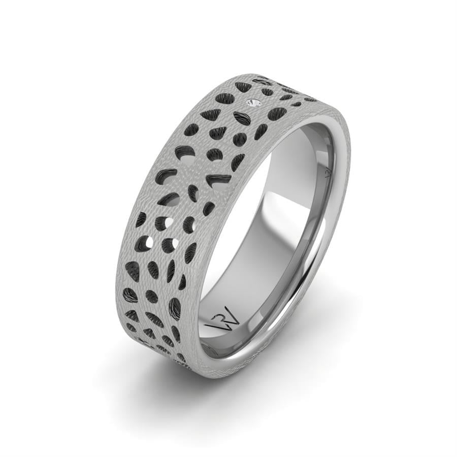 Alliances en Argent Rhodié Femme Pol