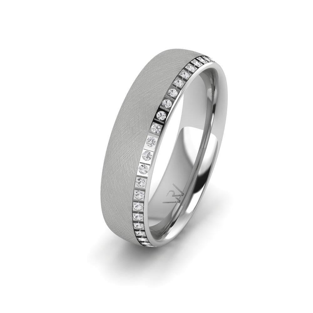 Alliances en Argent Rhodié Femme Radiance Oxyde de Zirconium