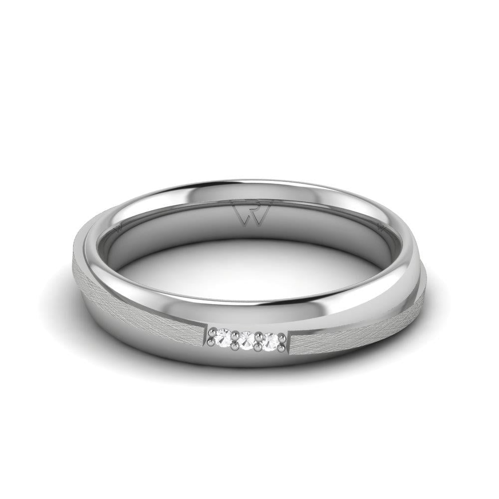 Alliances en Argent Rhodié Femme Scintillify Oxyde de Zirconium