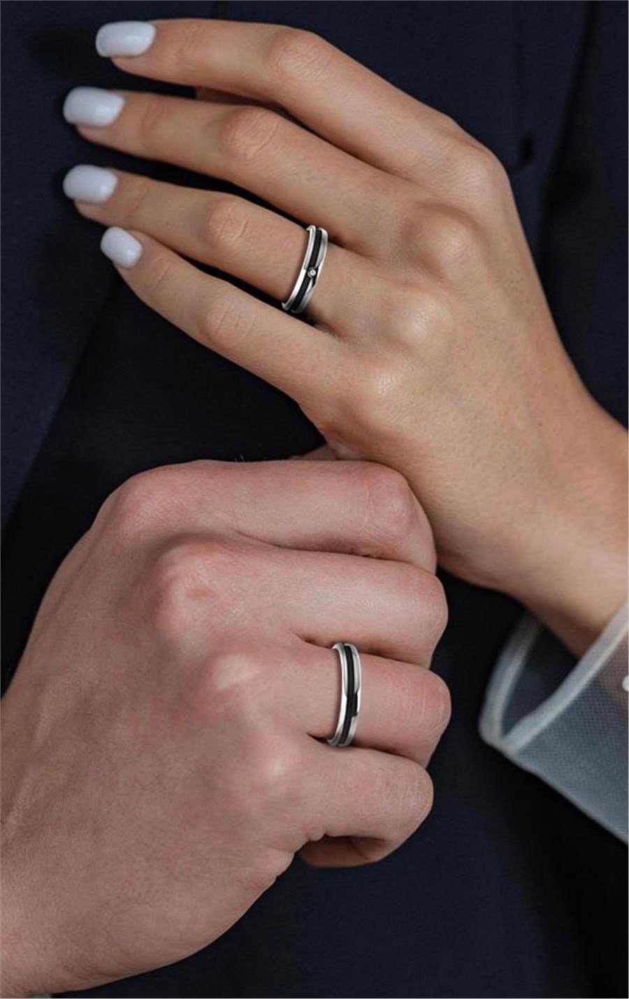 Alliances en Argent Rhodié Femme Sensual Caftan