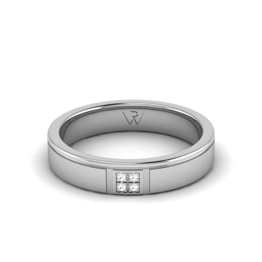 Alliances en Argent Rhodié Femme Star