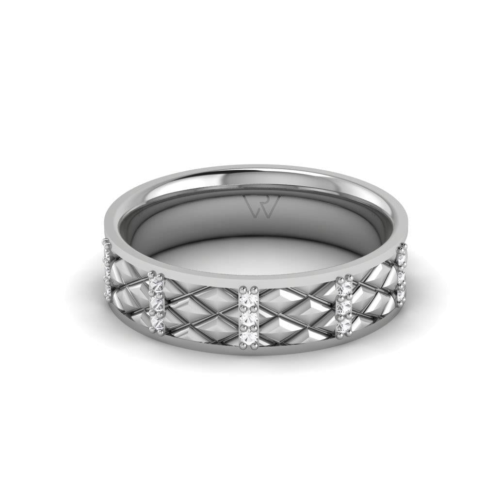 Alliances en Argent Rhodié Femme Uniqueify Oxyde de Zirconium