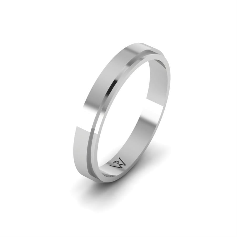 Alliances en Argent Rhodié Homme Blossomex