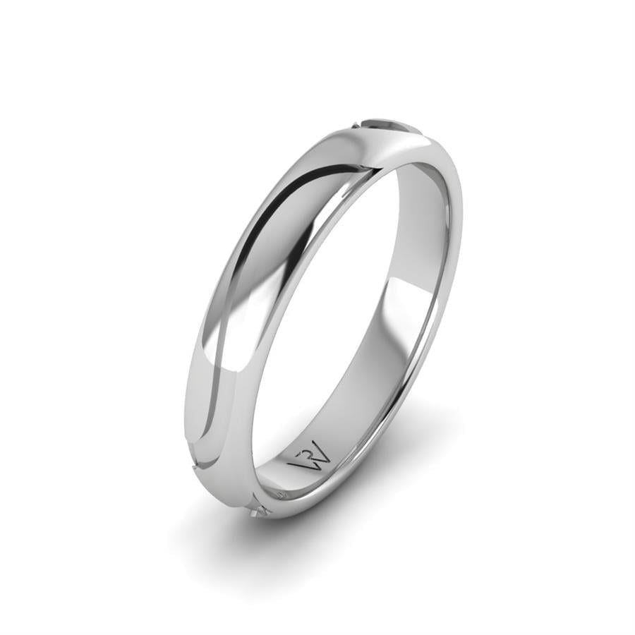 Alliances en Argent Rhodié Homme Brise
