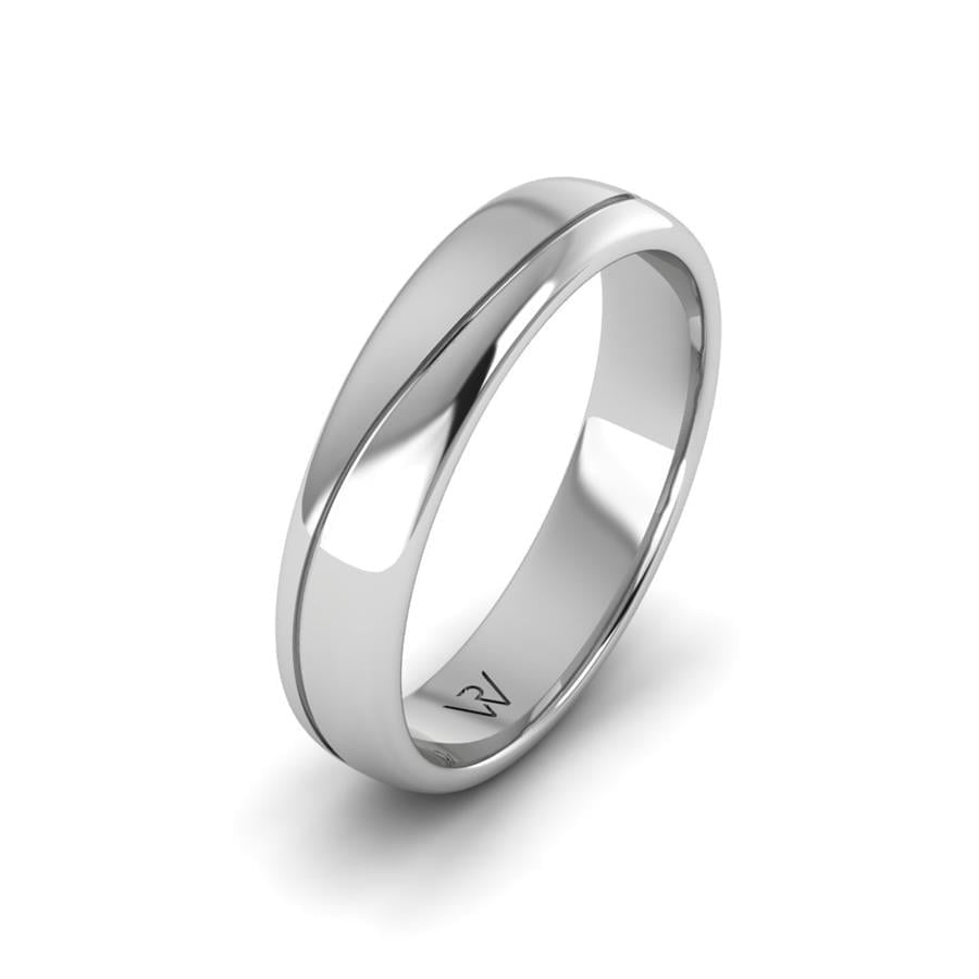 Alliances en Argent Rhodié Homme Charming Silk
