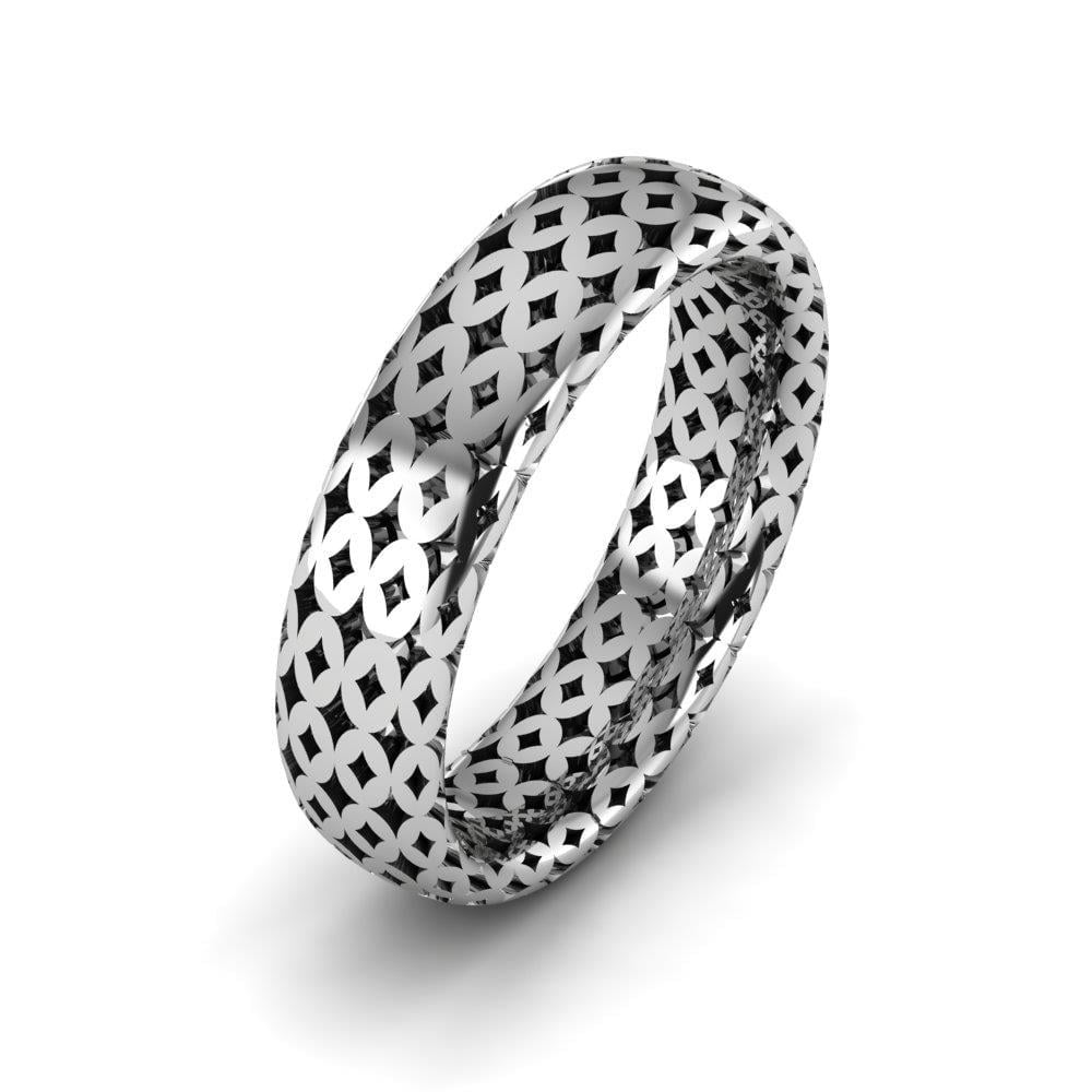 Alliances en Argent Rhodié Homme Gardenjoy