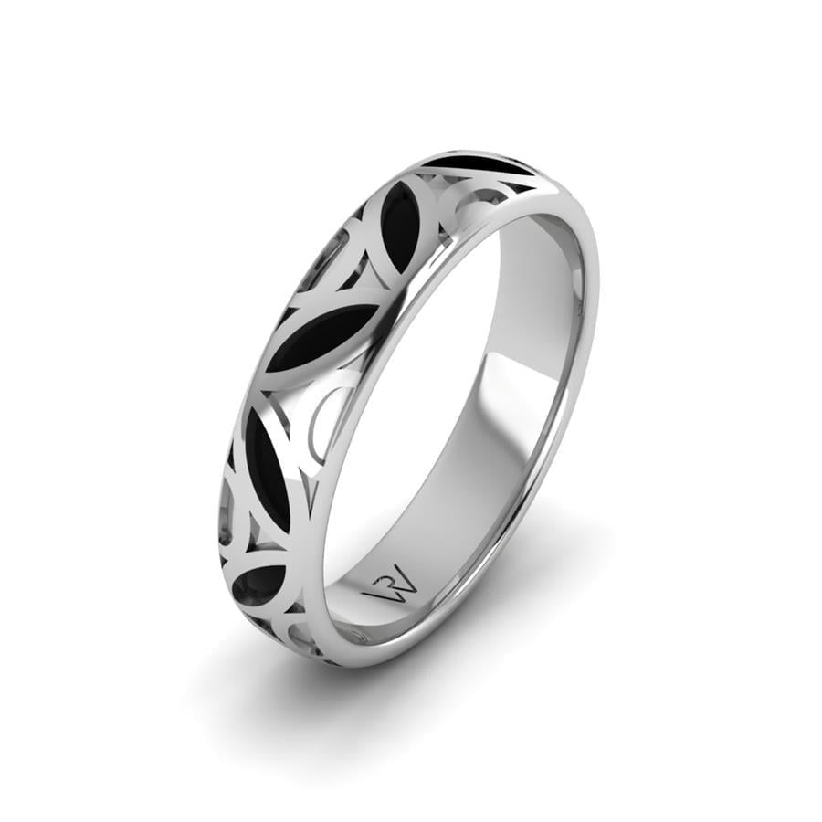 Alliances en Argent Rhodié Homme Mila