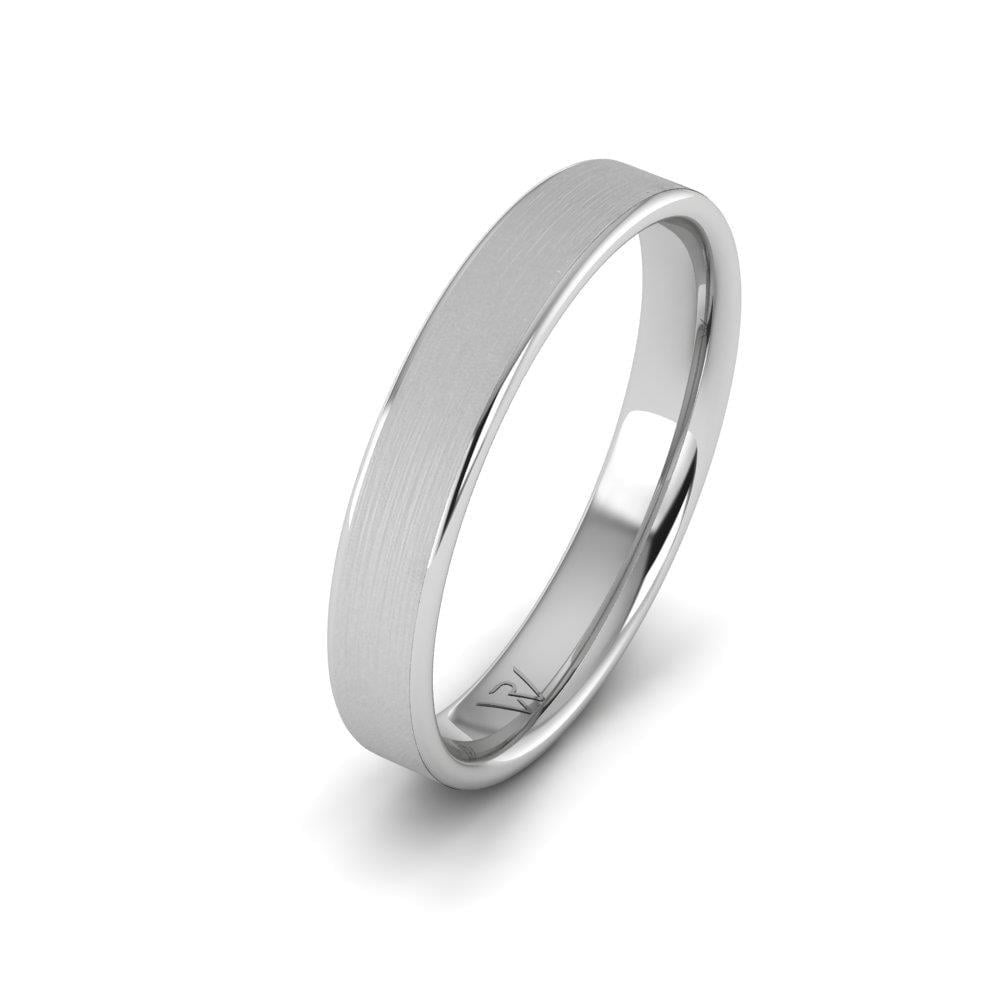 Alliances en Argent Rhodié Homme Radiantify