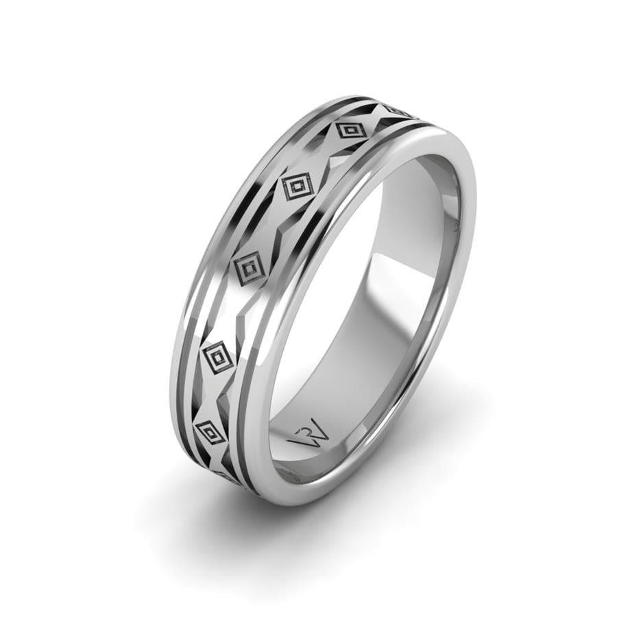 Alliances en Argent Rhodié Homme Shinee