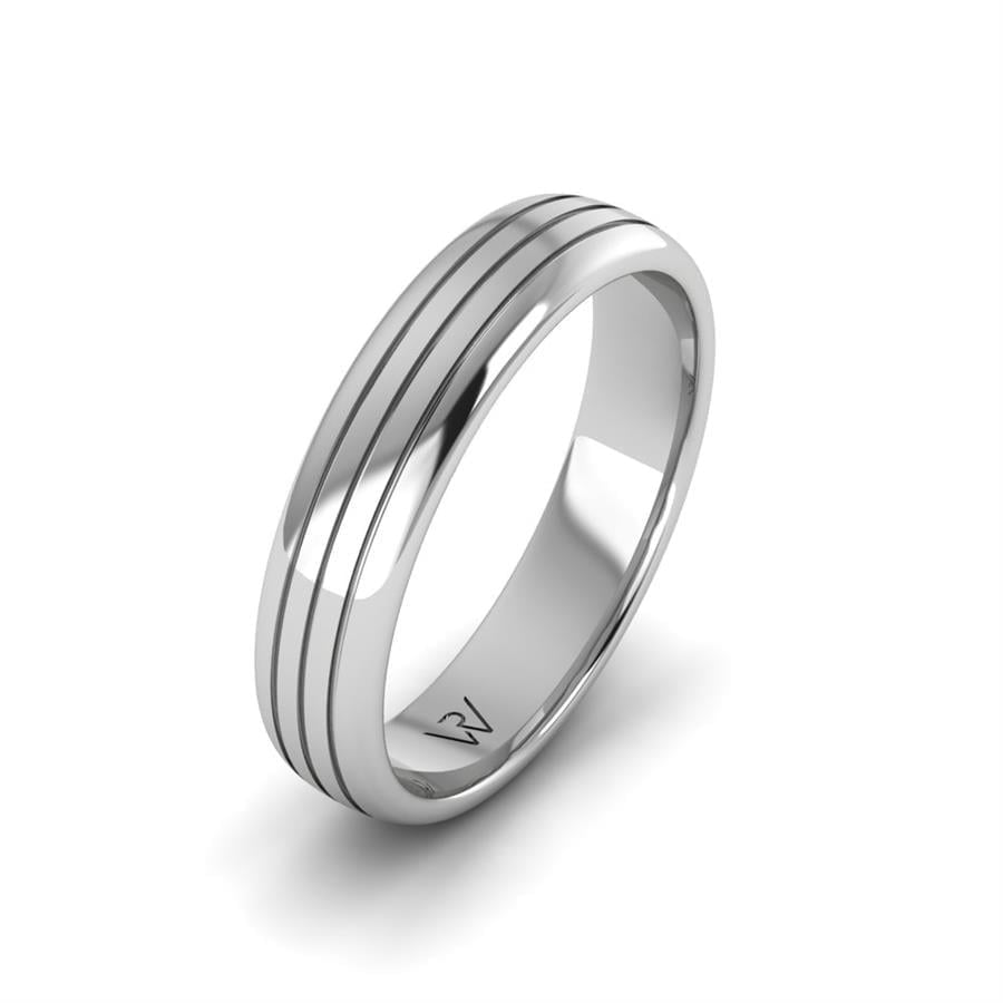 Alliances en Argent Rhodié Homme Smart Affinity