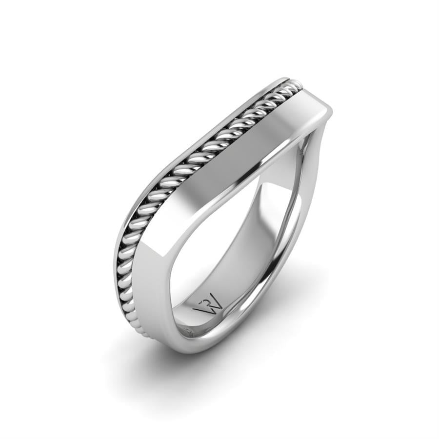 Alliances en Argent Rhodié Homme Vittoria