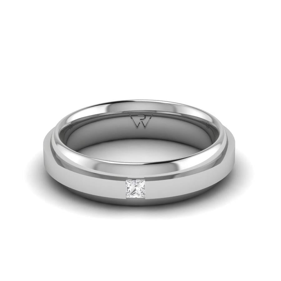 Alliances Femme en Platine EterniGem Oxyde de Zirconium