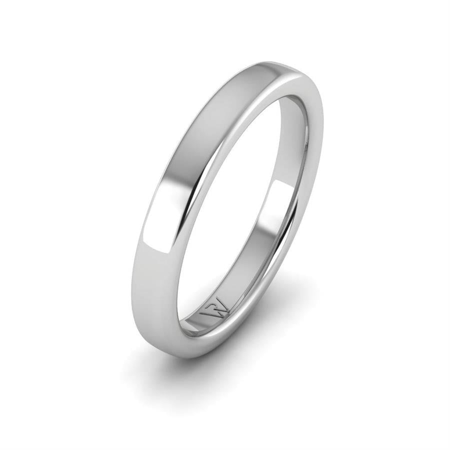 Alliances Homme en Platine EternalWish Oxyde de Zirconium