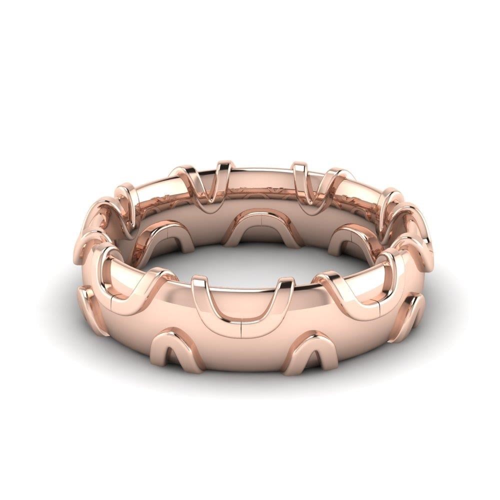 Alliances modernes femme Bloomy Or Rose