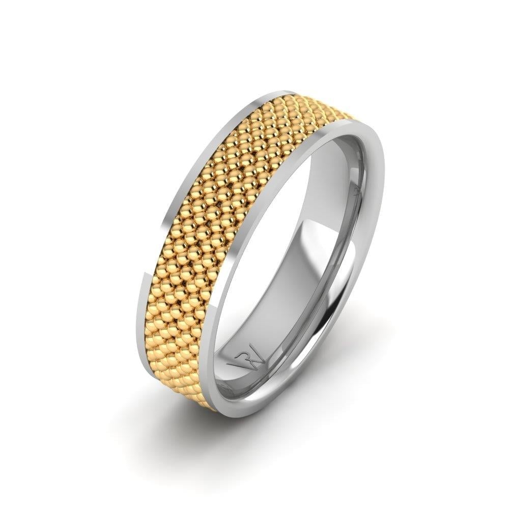 Alliances modernes femme Eleganta Or Blanc et Jaune
