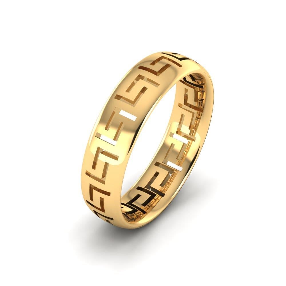 Alliances modernes femme Endearglow Or Jaune