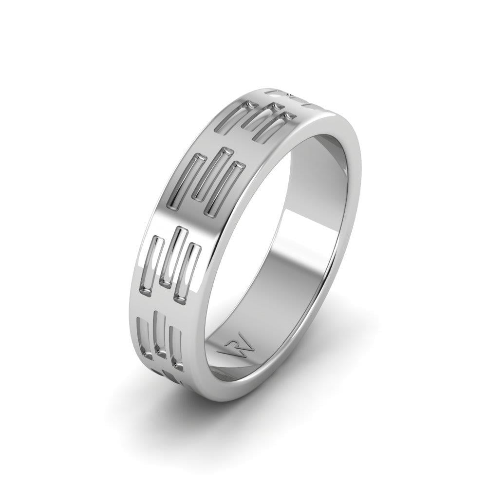 Alliances modernes femme Sereneflora Or Blanc