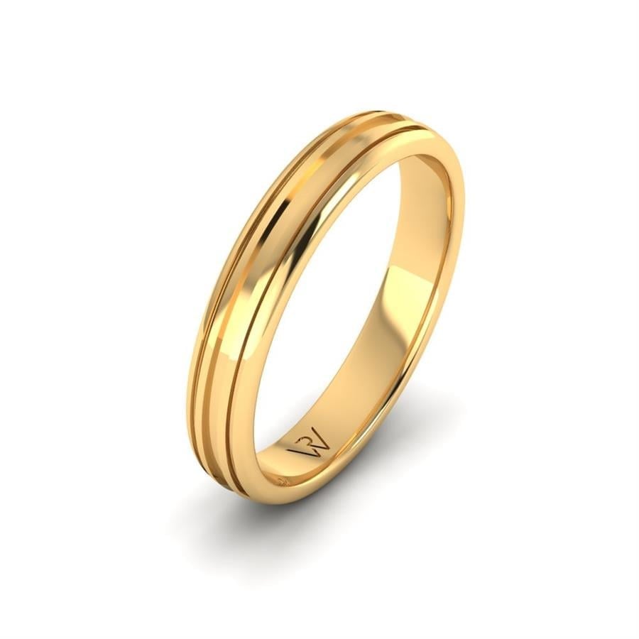 Alliances modernes homme Amazing Dimension Basic Or Jaune