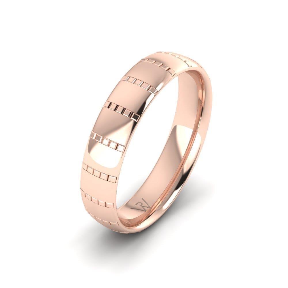 Alliances modernes homme Blissbond Or Rose