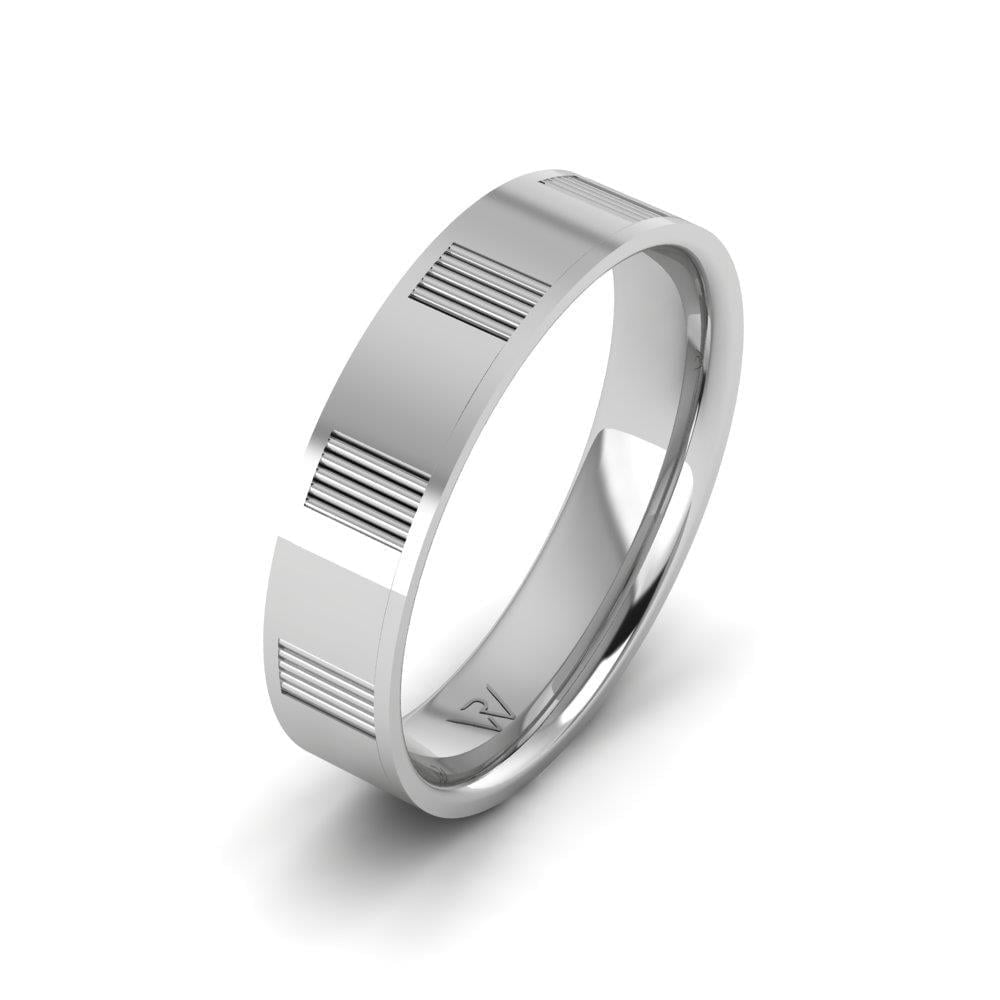 Alliances modernes homme Enamoria Or Blanc