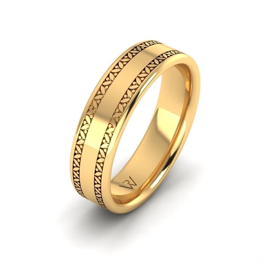 Alliances modernes homme Jeanne Or Jaune