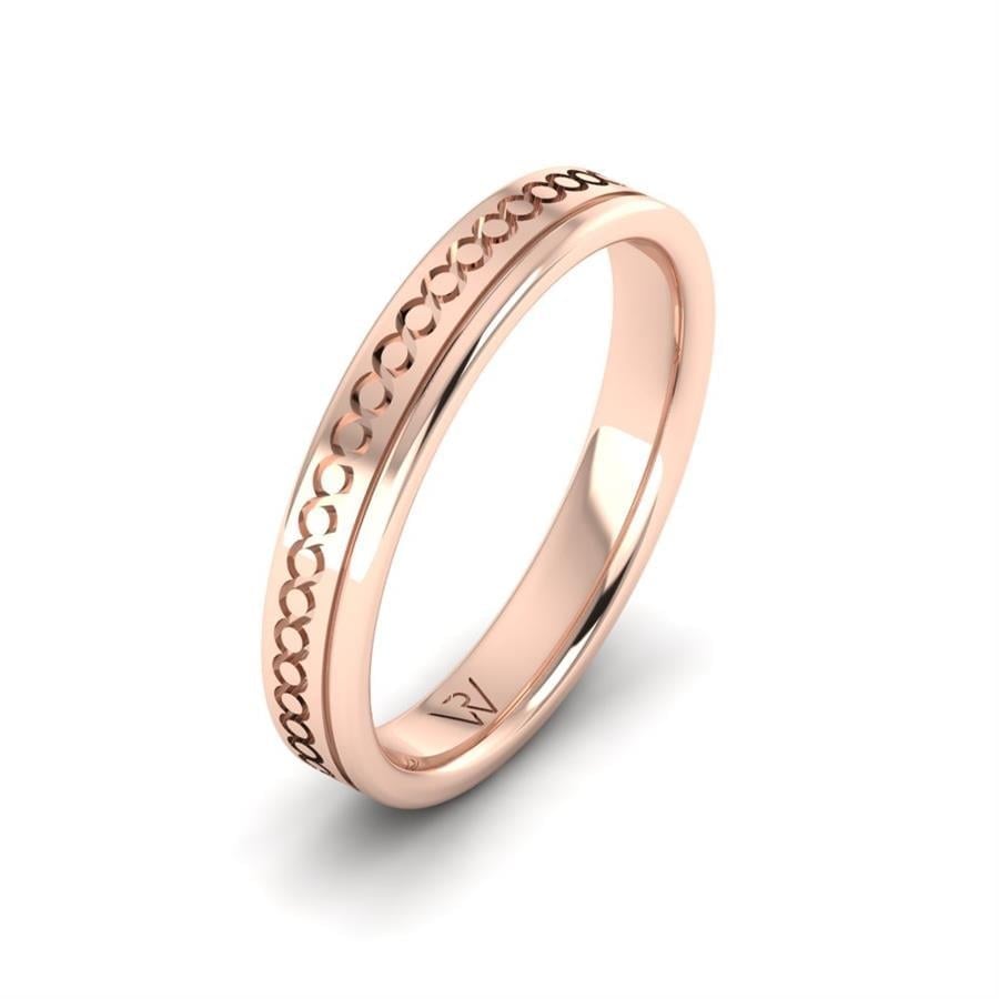Alliances modernes homme Judy Or Rose