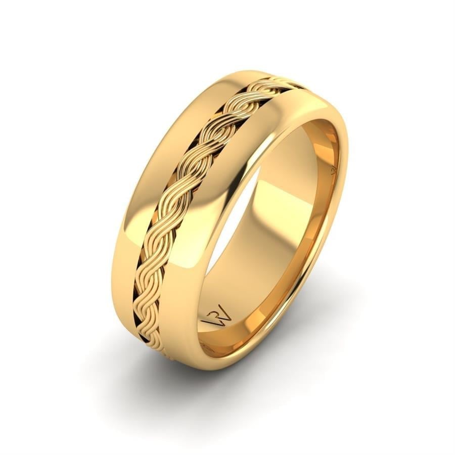 Alliances Modernes Homme Lavendi Or Jaune